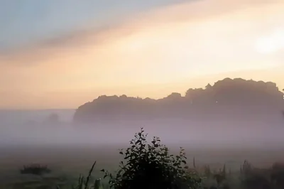 Sonnenaufgang über dem Helmstorfer-Moor in Seevetal
