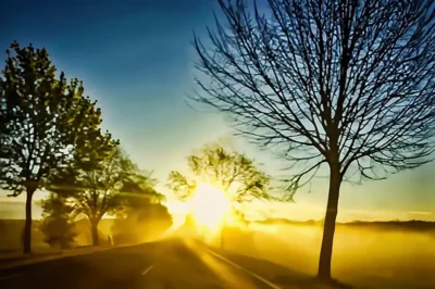 Sonnenaufgang nahe Seevetal-Hittfeld